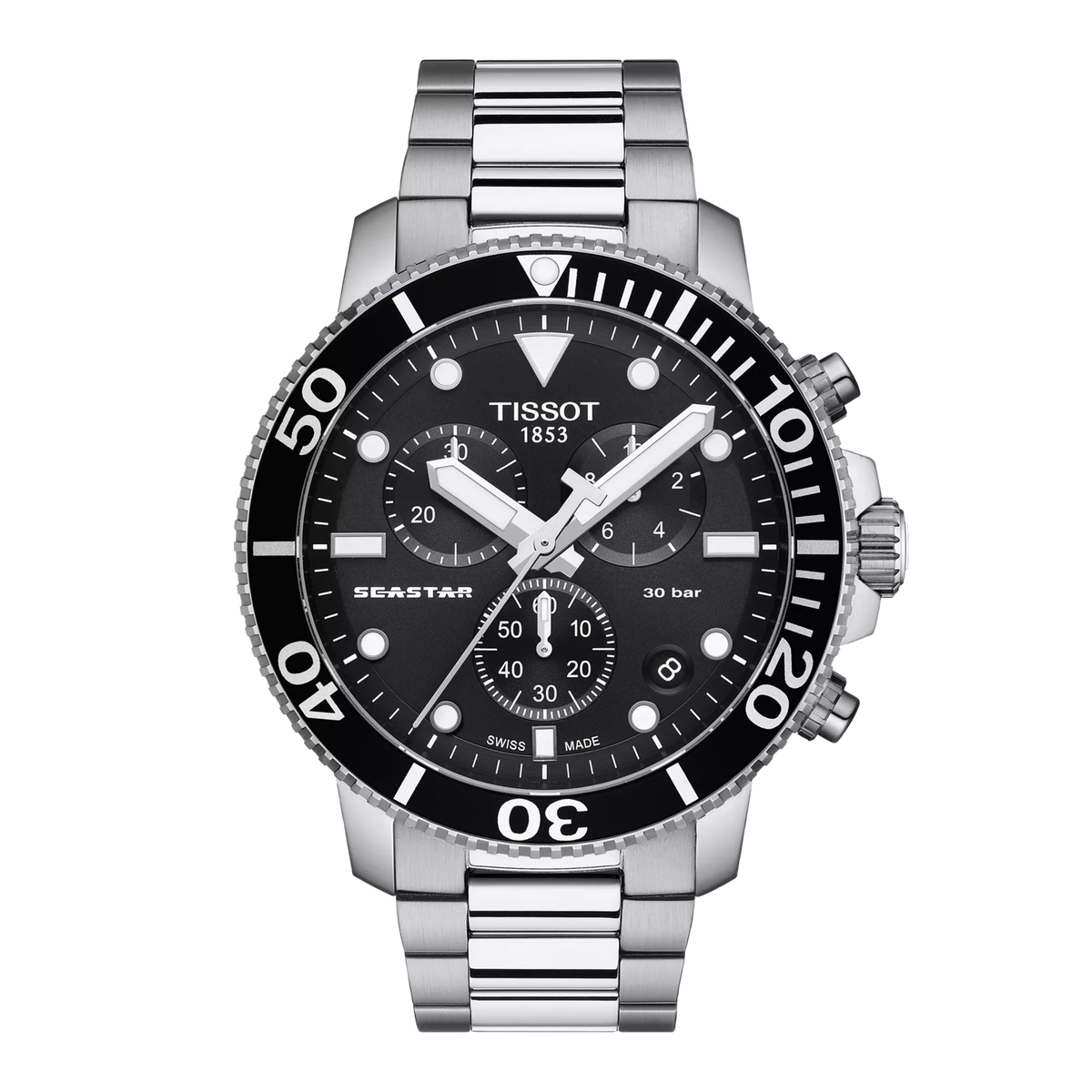 Tissot Seastar 1000 Chronograph Quartz Watch 45.5mm - T120.417.11.051.00