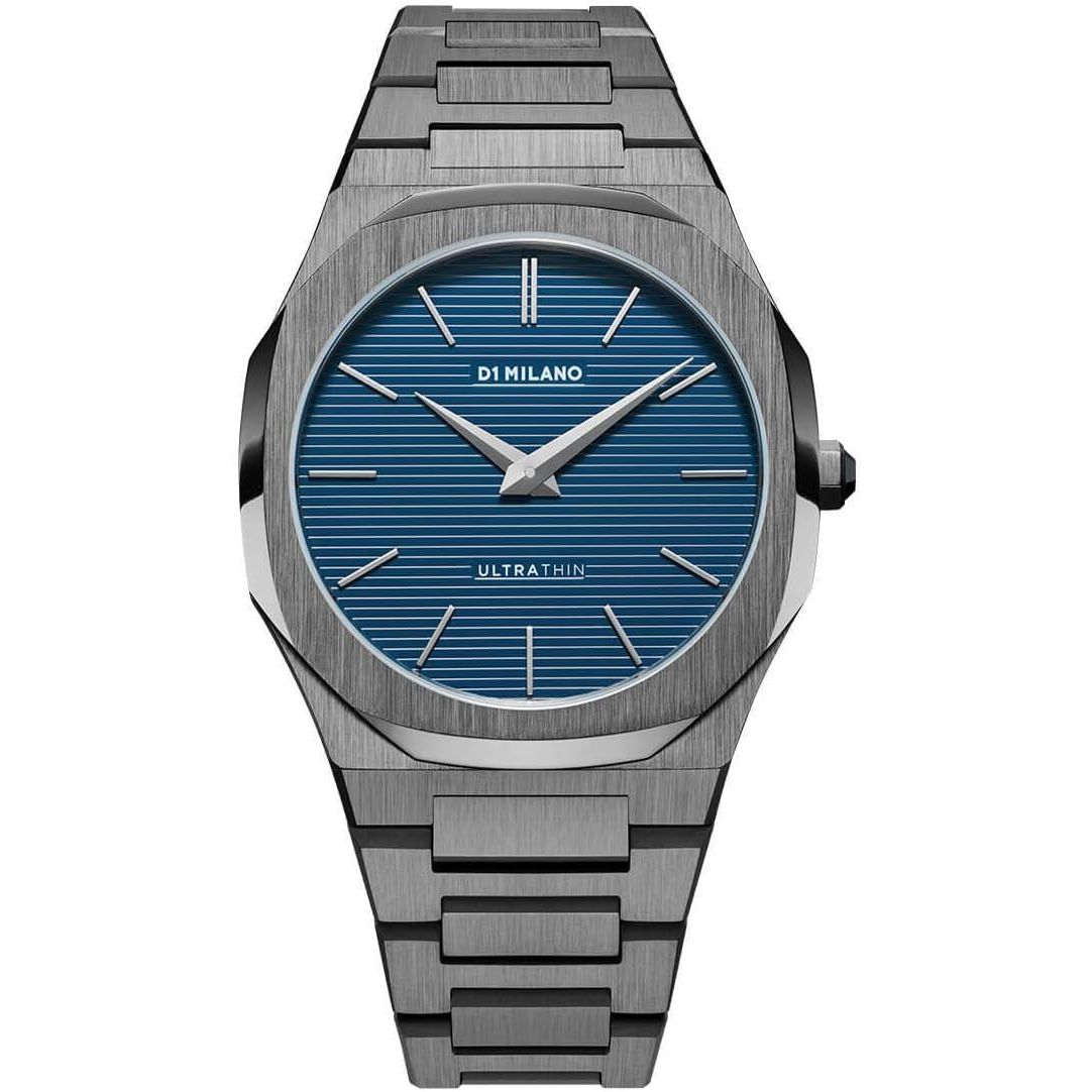 D1 Milano Petrol Blue Ultra Thin Bracelet Watch 40mm - D1-UTBJ12