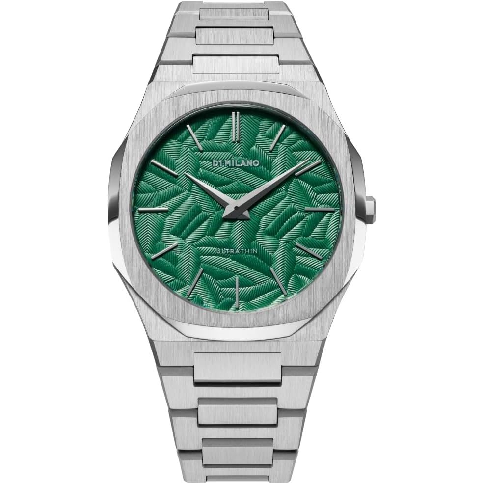 D1 Milano Fir Green Ultra Thin Bracelet Watch 40mm - D1-UTBJ34